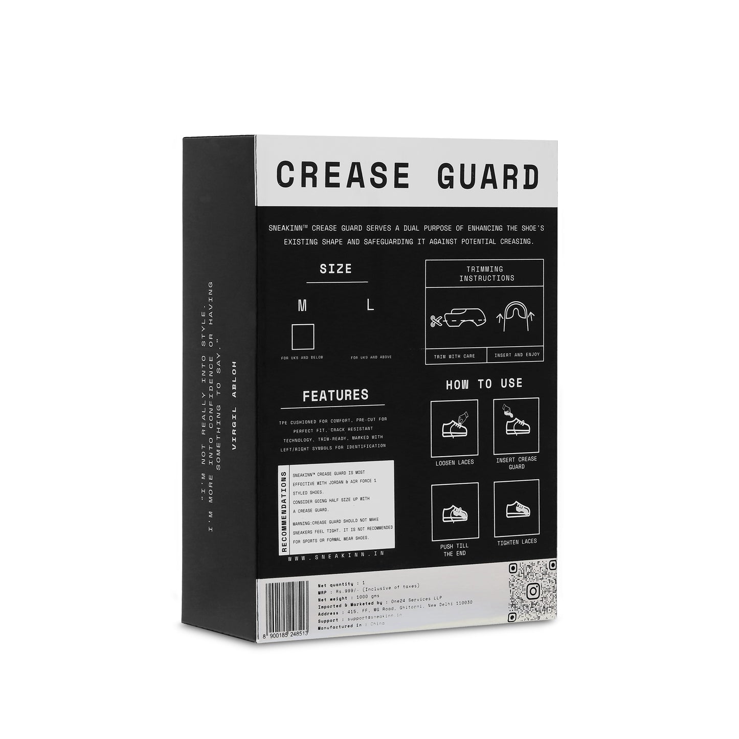 crease protector for sneakers