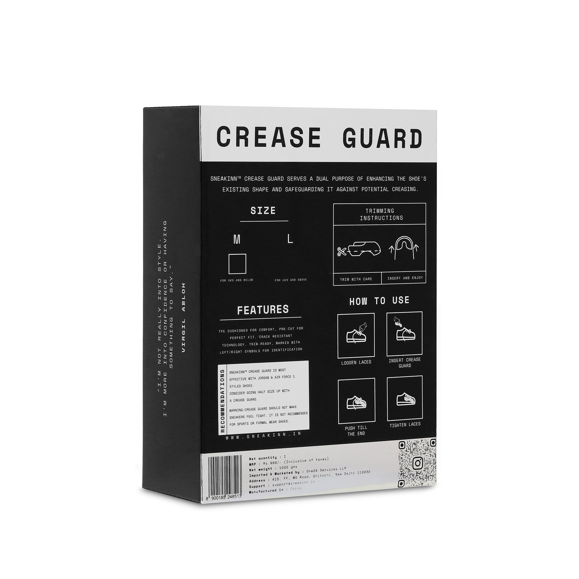 crease protector for sneakers
