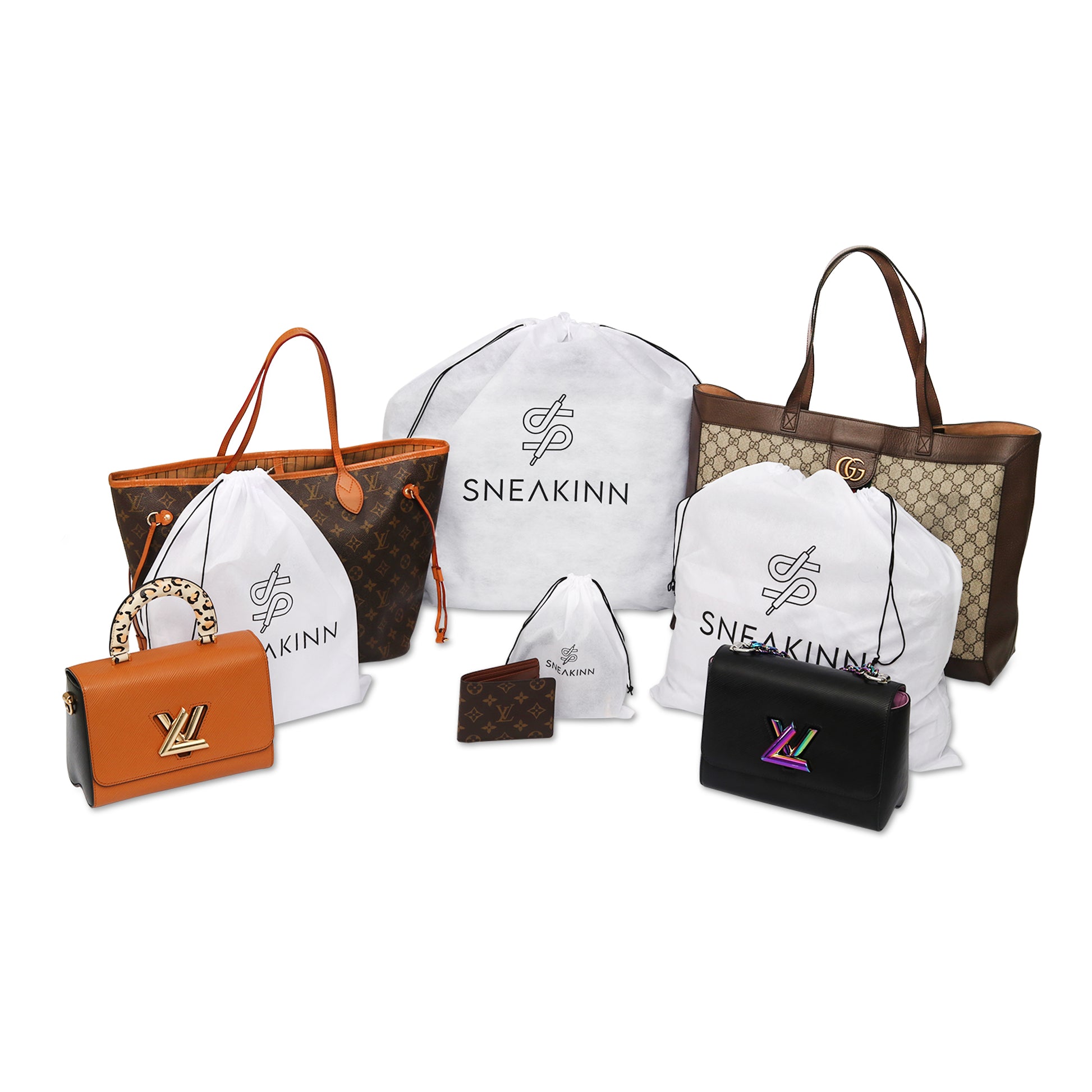branded dust bag