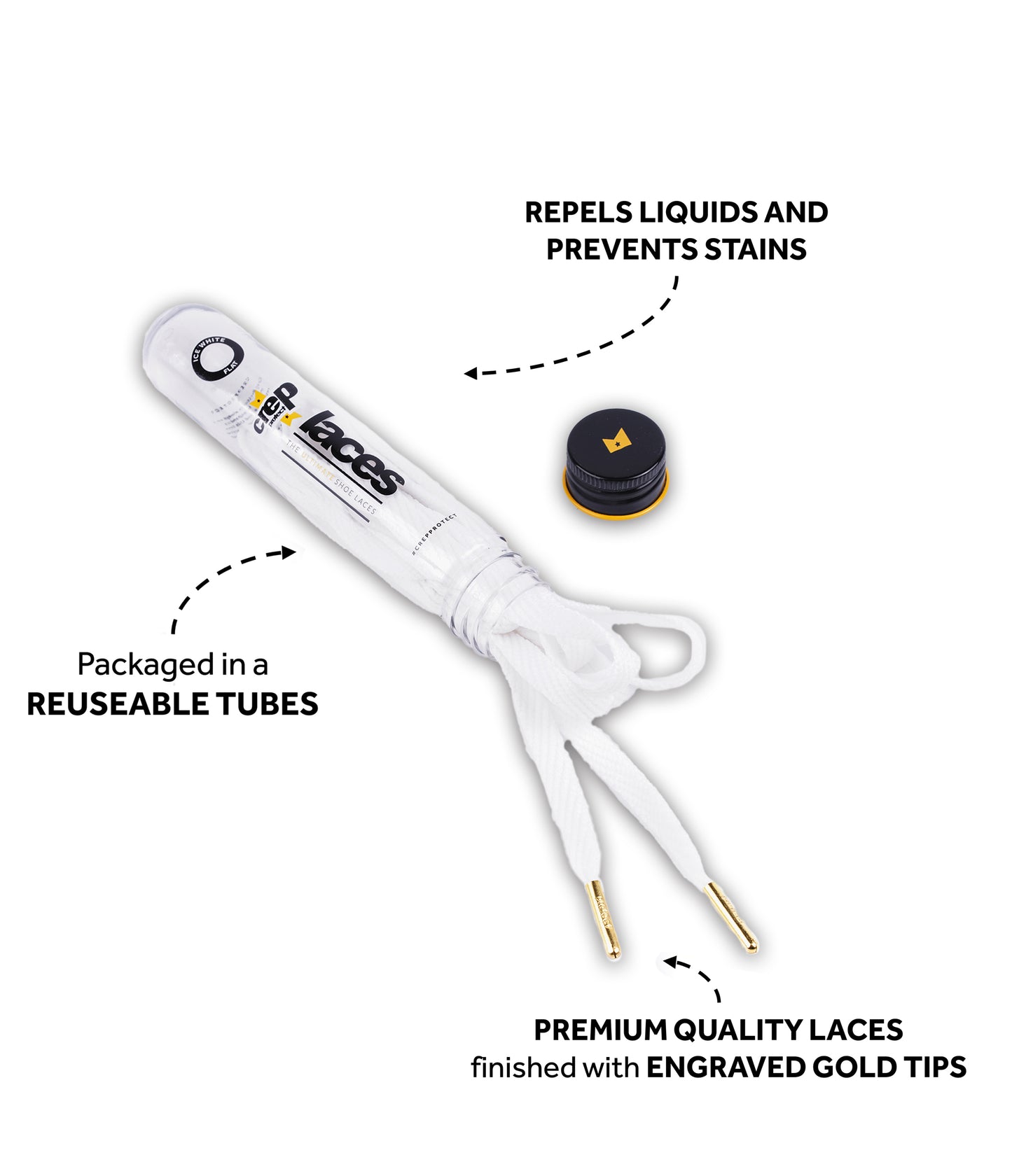flat shoe laces white